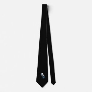 Space Cat Astronaut Flying Tie