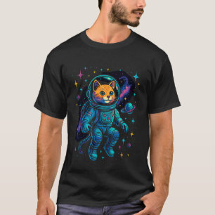 Space Cat - Astronaut Kitten in Space T-Shirt