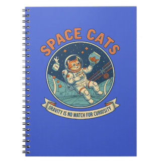Space Cat Astronaut Notebook