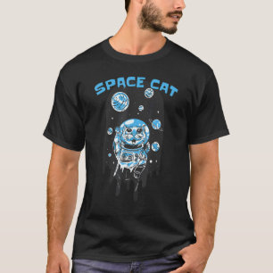 Space Cat Astronaut Spaceman Kids T-Shirt