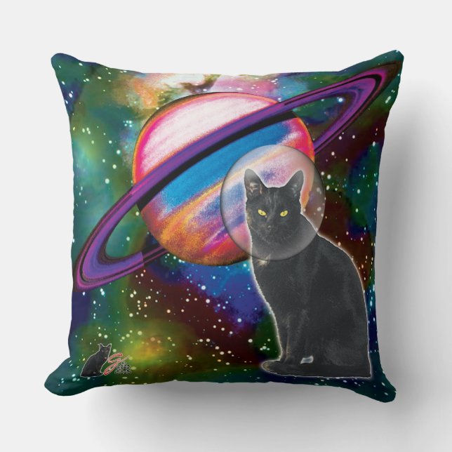 Space-Cat Cosmo Cushion (Front)
