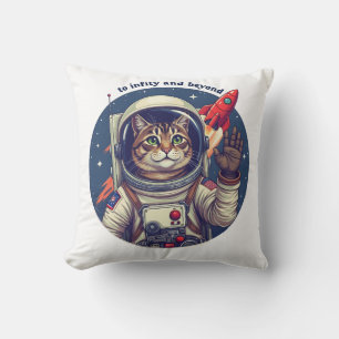 Space cat cushion
