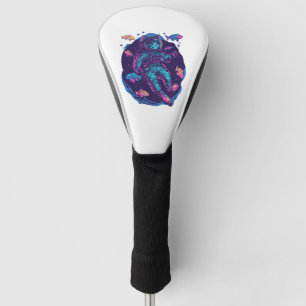 Space Cat Dreams � Funny Vaporwave Galaxy Kitty Golf Head Cover