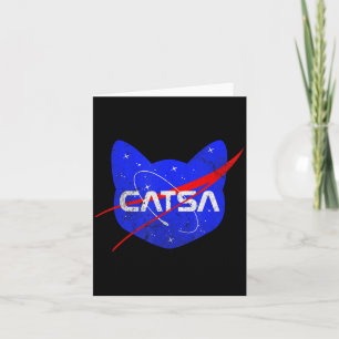 Space Cat Funny Universe Catsa  Card