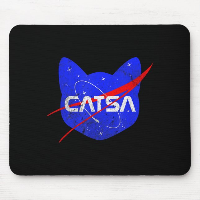 Space Cat Funny Universe Catsa  Mouse Mat (Front)