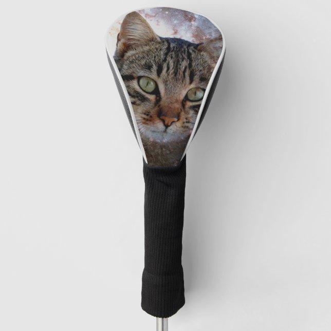 Space Cat Golf Head Cover (Front)