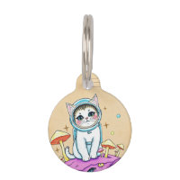 Space Cat Groove Pet ID Tag
