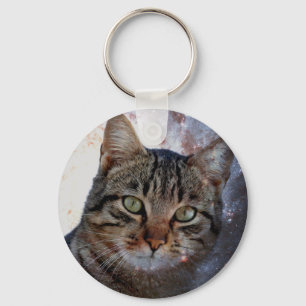 Space Cat Key Ring