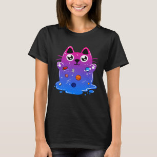 Space Cat Kitten Science Nerd Galaxy Kitty T-Shirt