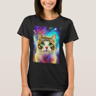 Space Cat Kitty Kitten In Cat Style 10 T-Shirt