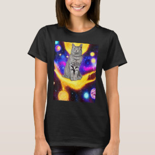 Space Cat Kitty Kitten In Cat Style 11 T-Shirt