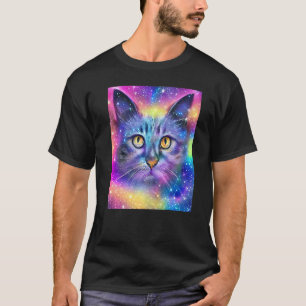 Space Cat Kitty Kitten In Cat Style 13 T-Shirt
