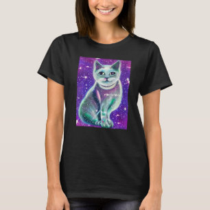 Space Cat Kitty Kitten In Cat Style 14 T-Shirt