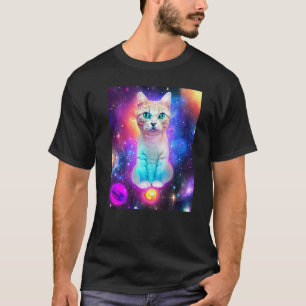 Space Cat Kitty Kitten In Cat Style 15 T-Shirt