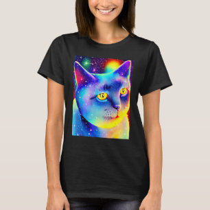 Space Cat Kitty Kitten In Cat Style 1 T-Shirt