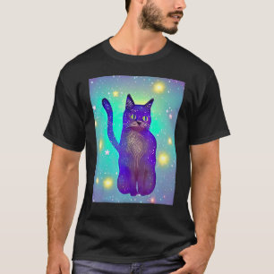 Space Cat Kitty Kitten  In Cat Style 2 T-Shirt