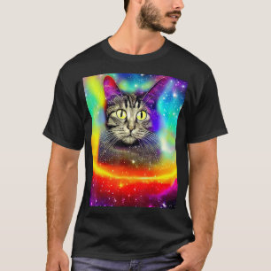 Space Cat Kitty Kitten In Cat Style 3 T-Shirt