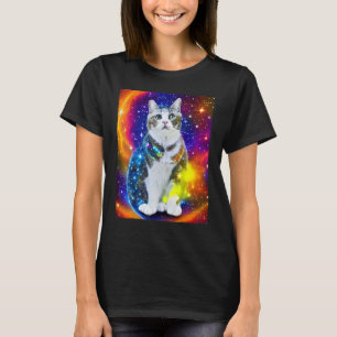 Space Cat Kitty Kitten In Cat Style 3 T-Shirt