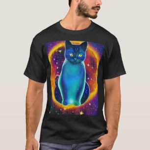 Space Cat Kitty Kitten In Cat Style 5 T-Shirt