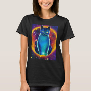 Space Cat Kitty Kitten In Cat Style 5 T-Shirt