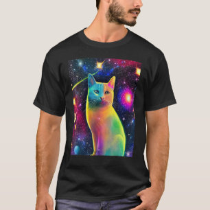 Space Cat Kitty Kitten In Cat Style 6 T-Shirt