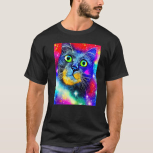 Space Cat Kitty Kitten In Cat Style 8 T-Shirt