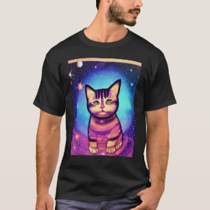 Space Cat Kitty Kitten In Cat Style 9 T-Shirt