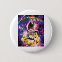 Space Cat Llama Pug Riding Nachos