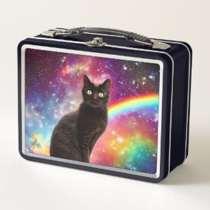 Space Cat Metal Lunch Box