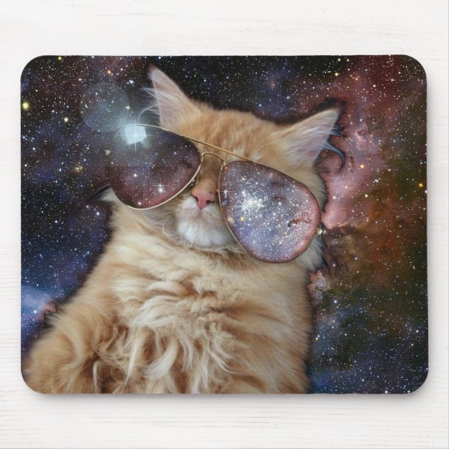 Space cat mouse mat (Front)