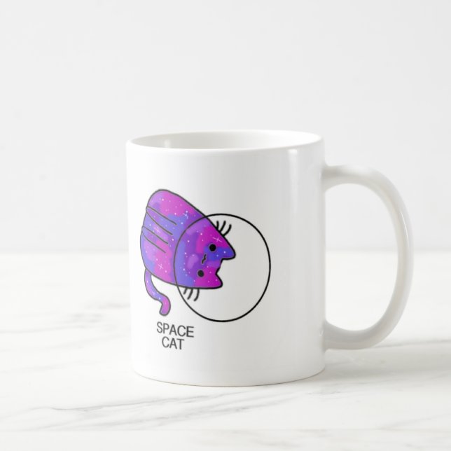 'Space cat' mug-cat series Coffee Mug (Right)