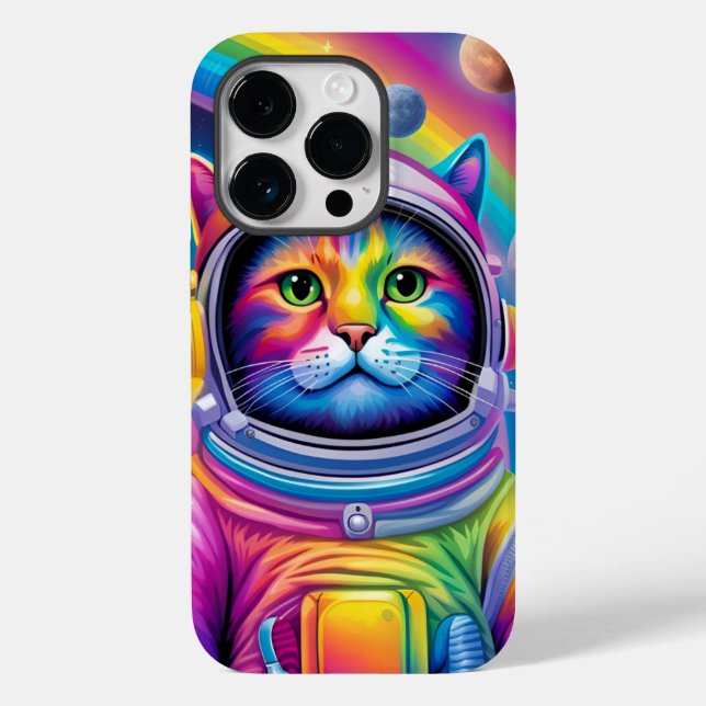 Space Cat Phone Case (Back)