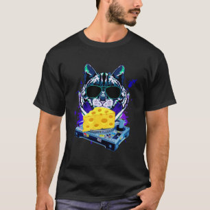 Space Cat Remix DJ cheese Remix for cat galaxy 1 T-Shirt