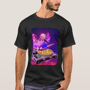 Space Cat Remix DJ PIZZA Remix for cat galaxy   1 T-Shirt