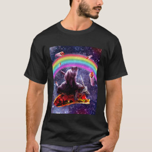 Space Cat Riding Turtle Unicorn - Taco & Burrito T-Shirt