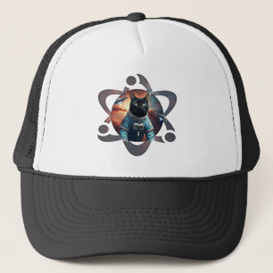 Space Cat Science Trucker Hat
