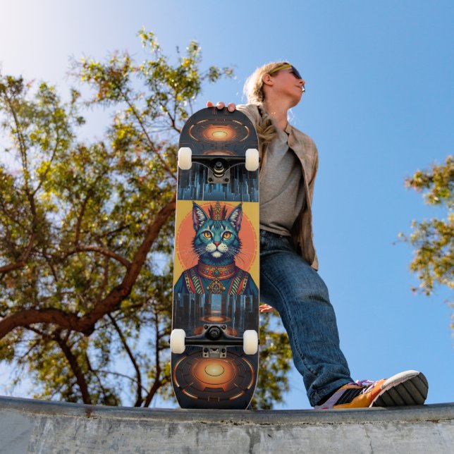 Space cat skateboard (Outdoor 1)