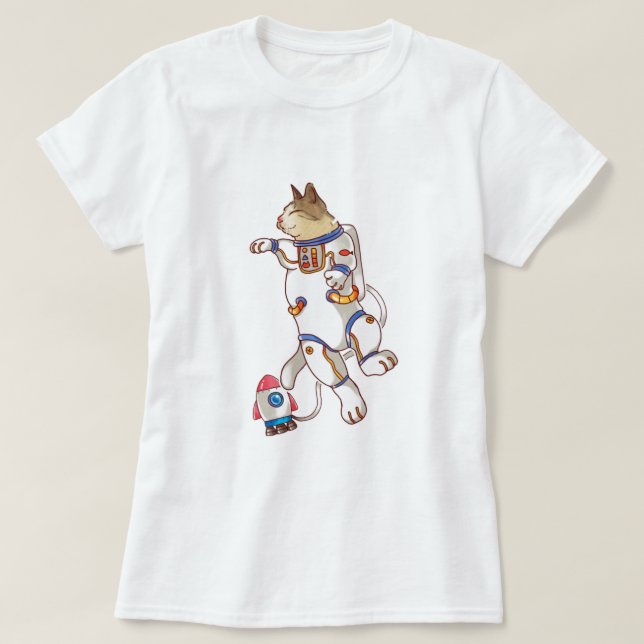 Space Cat T-Shirt (Design Front)