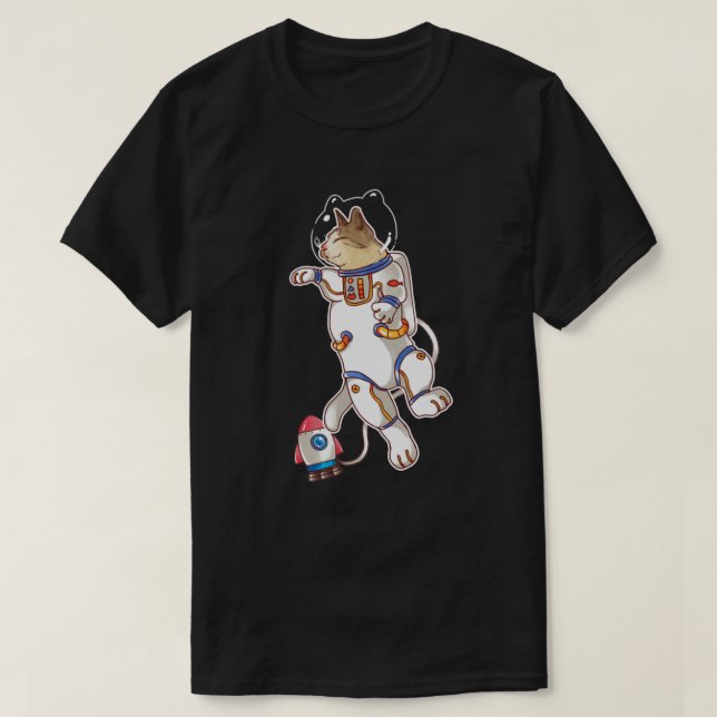 Space Cat T-Shirt (Design Front)