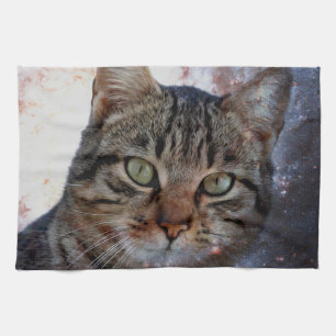 Space Cat Tea Towel