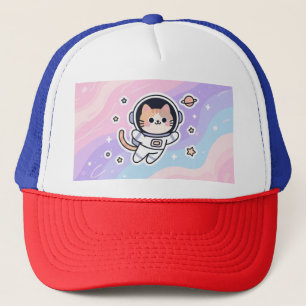 Space Cat Trucker Hat