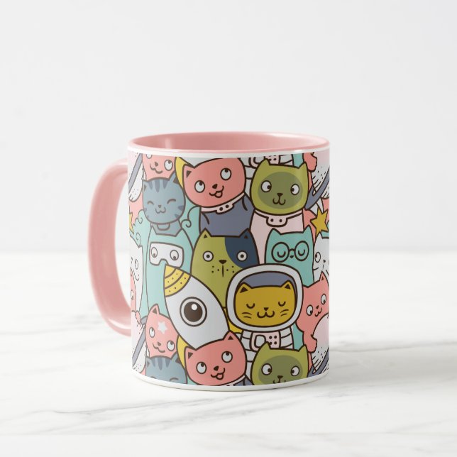 Space Cats Mug (Front Left)
