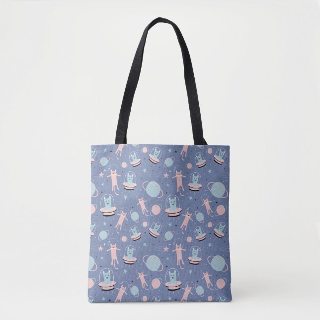 Space Cats Tote Bag (Front)