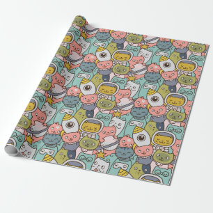 Space Cats Wrapping Paper