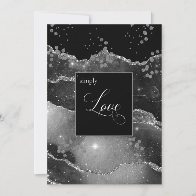 *~*  Space Celestial Galaxy Cosmos Nebula Wedding Invitation (Front)