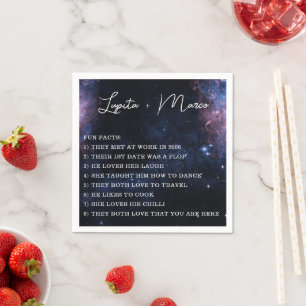 Space Celestial Mystical Zodiac Aesthetic Star Napkin