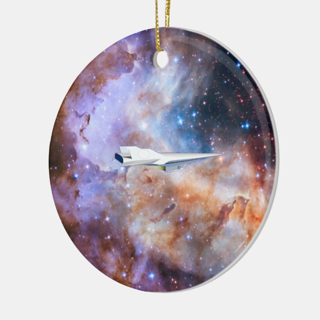 Space  ceramic ornament (Left)