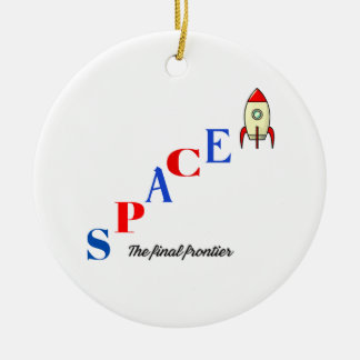 space ceramic tree decoration