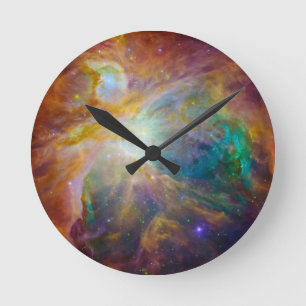 Space - Chaos in Orion Round Clock