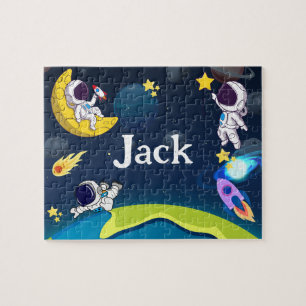 Space Child Name Puzzle